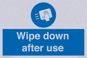 Wipe down after use
